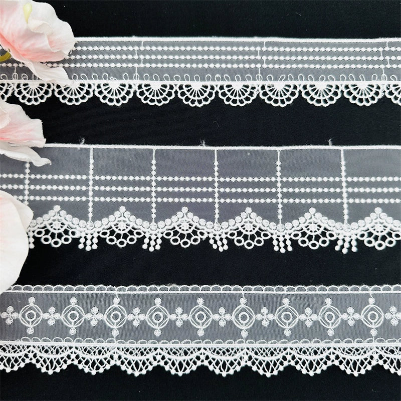 3819 Nouveau tissu de broderie de dentelle de vêtements de maille de dentelle robe de mariée de femmes vêtements textile textile à la maison accessoires de maille de broderie