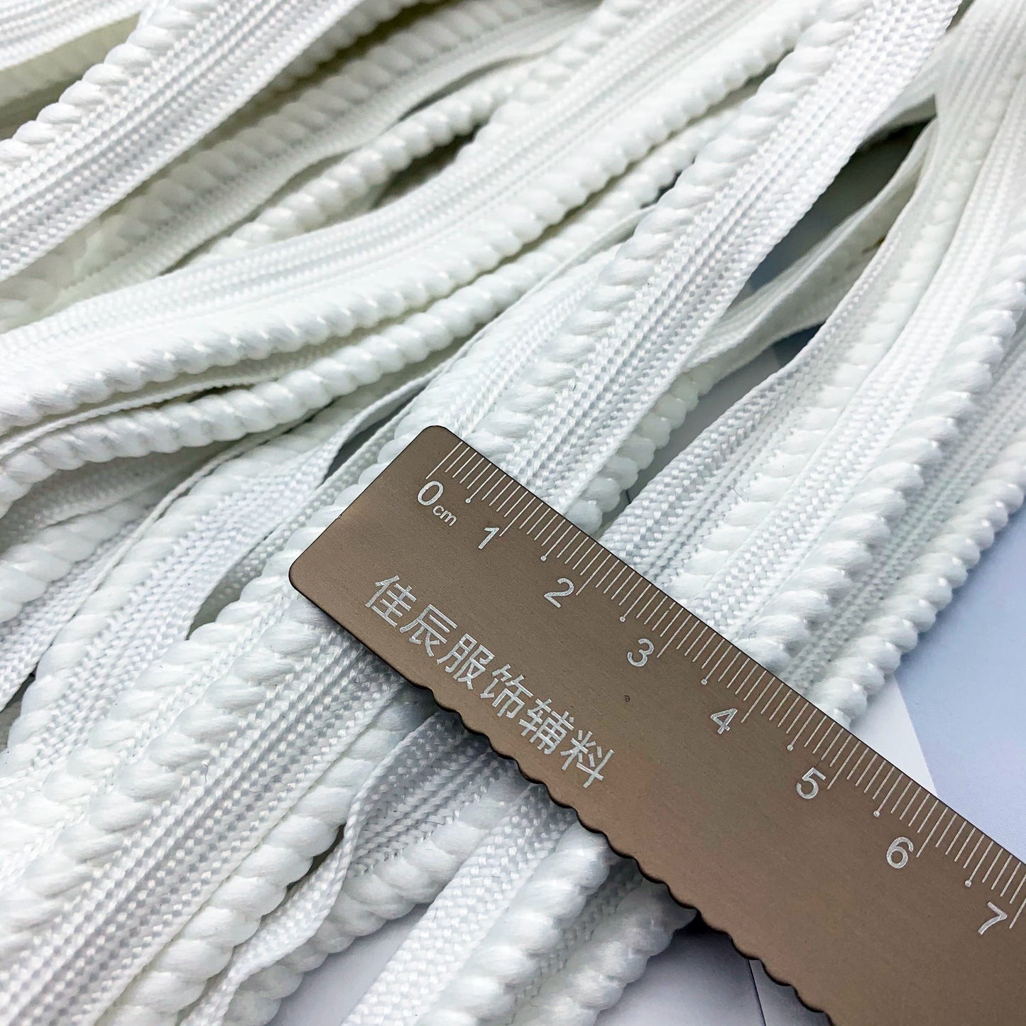 3846 ★ Spot 1.3cm negro y blanco gris negrita trenzada niño cinta maestra tira de brotes textiles para el hogar borde incrustado cuerda borde incrustado cuerda accesorios de ropa