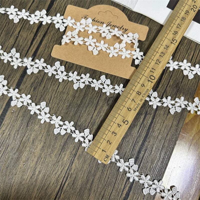 3667 Cortinas Ropa Encaje Accesorios de Encaje Vestido Lolita Collar Bolso Zapatos y Sombreros DIY Encaje Bordado Hecho a Mano