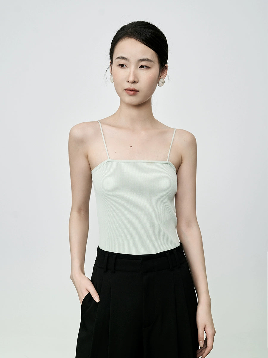 CAREMIND gilet à bretelles quatre couleurs pour femme, haut sans manches fin et anti-lumière