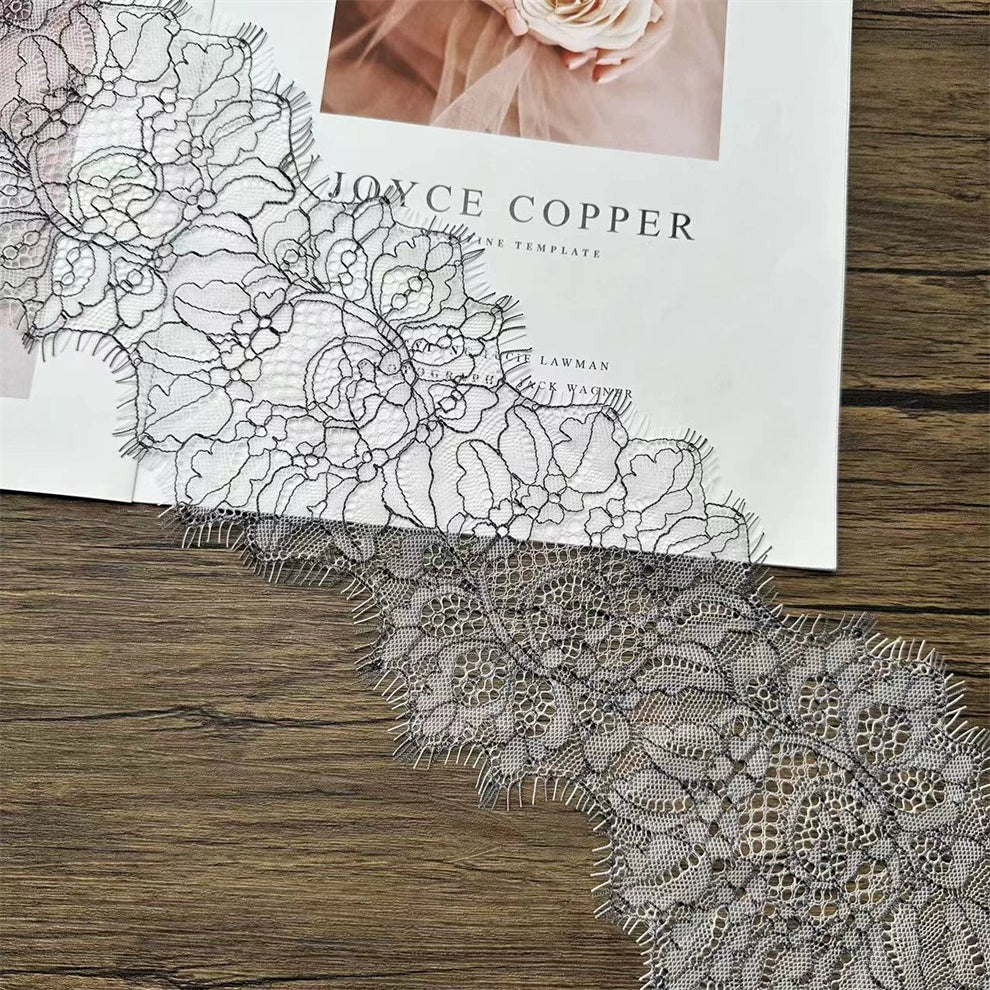 3778 Exquisita exportación de pestañas, encaje de barba, bricolaje, diseño hecho a mano, ropa, falda, dobladillo, accesorios, ancho 13 CM