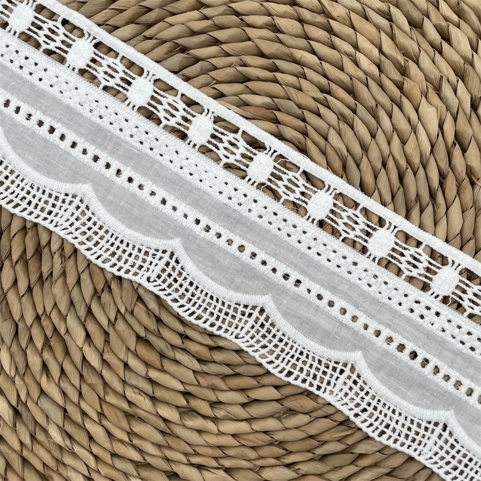 3795 Exquisita tela de algodón étnica retro, tela de encaje bordado, accesorios de ropa DIY, costura de cortinas, tela para el hogar