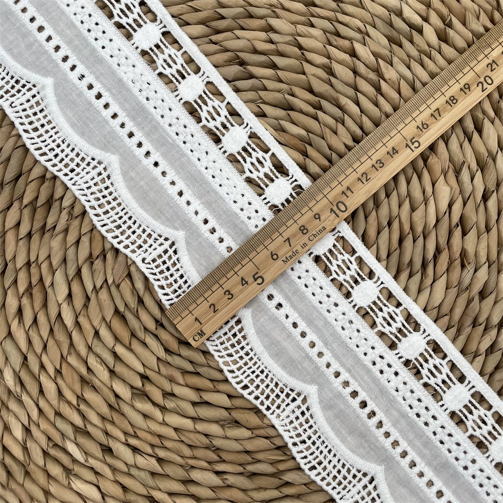 3795 Exquisita tela de algodón étnica retro, tela de encaje bordado, accesorios de ropa DIY, costura de cortinas, tela para el hogar