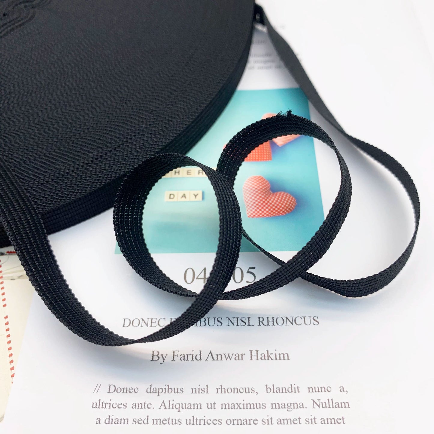 3883 Spot 30 colors 1cm non-elastic horse strap color back collar pressure strip webbing neckline strap side strip clothing accessories