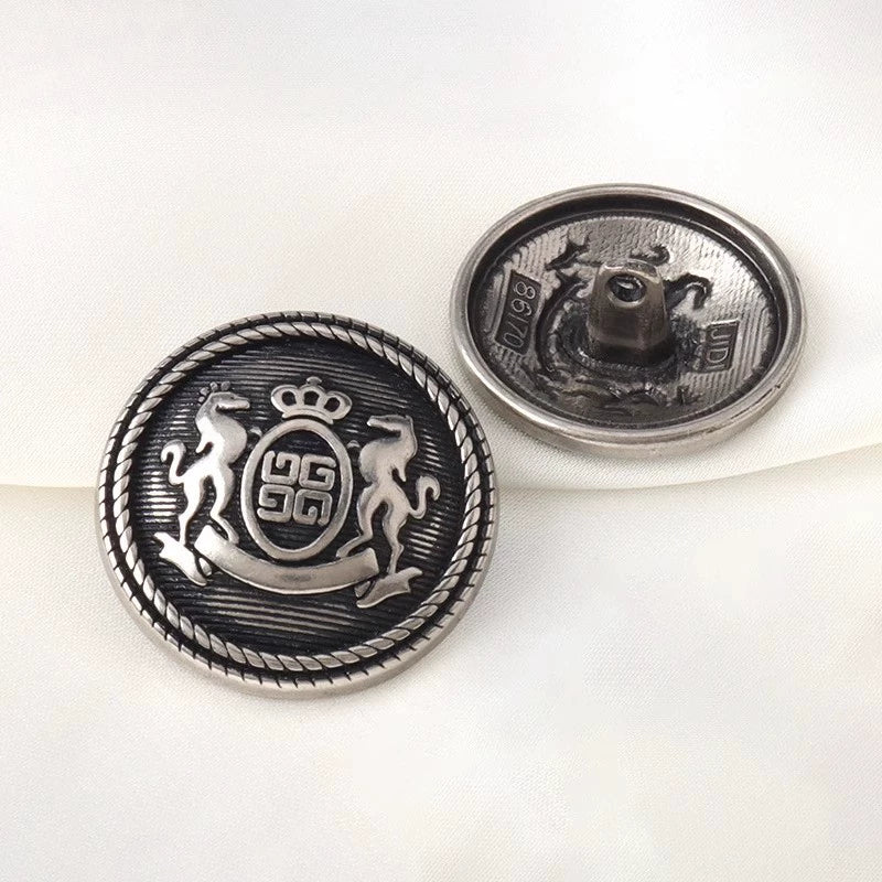 3276★  Vintage Crown Wheat Ear Metal Buttons Bronze Coat Windbreaker Buttons Suit Jacket Sweater College Style Buttons