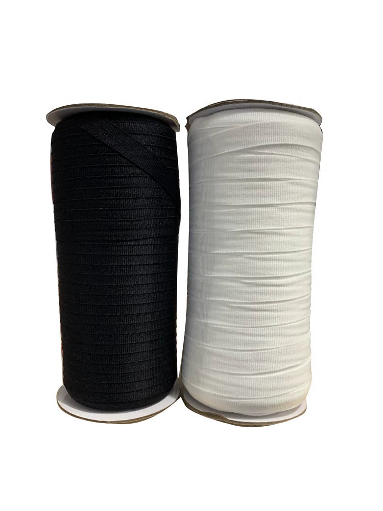 3880 40 colores en stock Tira de presión de borde de cuello de color de 1 cm, material auxiliar, cinta microelástica después de la tira de ribete de grano cruzado, tira lateral de la ropa