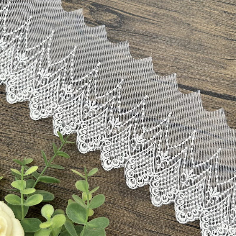 3828 Ancho 10cm malla bordado encaje DIY vestido ropa falda dobladillo cortina tela decoración accesorios