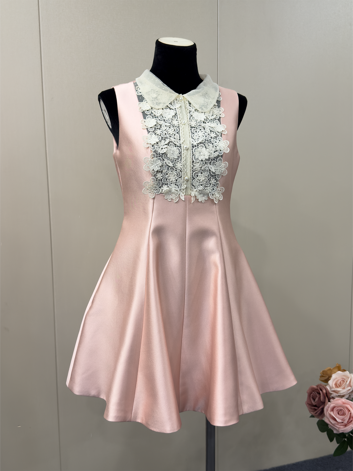 8025★ Department of the same dress as the golden wind star, lace three-dimensional embroidered high-waisted retro tutu skirt