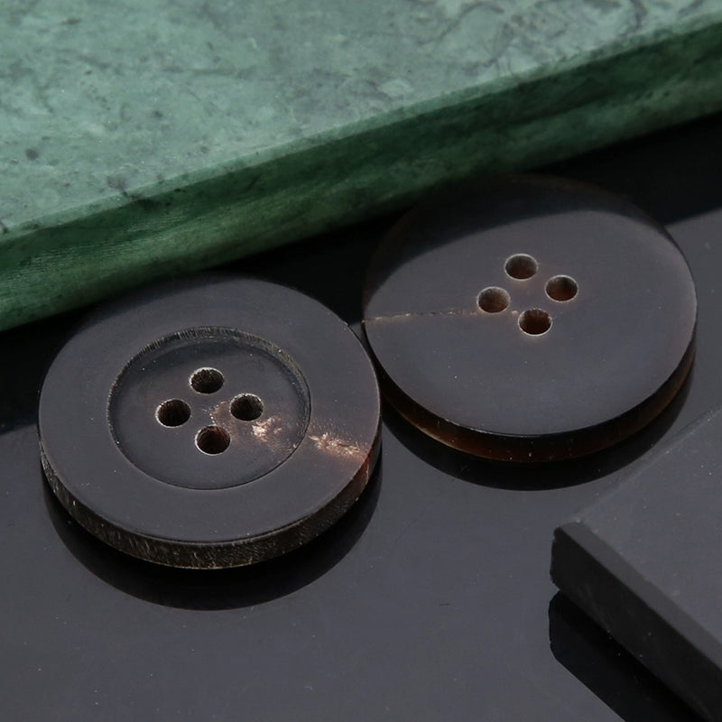 3417★  Real horn buttons clothes decorative buttons men and women trench coat coat sweater jacket top suit pants four-eye buttons