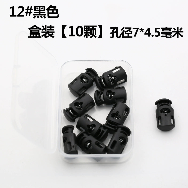 3534★ Nueva hebilla de ajuste de campana colgante de plástico, hebilla de resorte, hebilla de ajuste elástico, hebilla de cuerda, hebilla de cuerda pasante, hebilla de nariz de cerdo, chaqueta de plumas