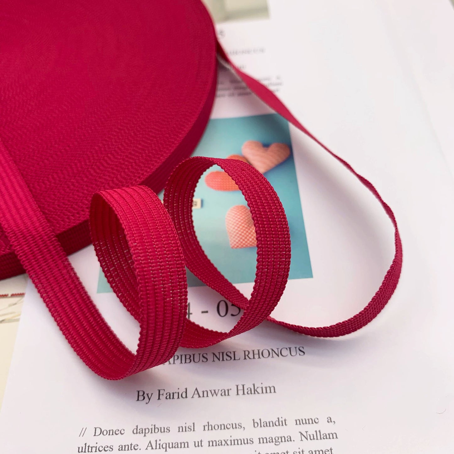 3883 Spot 30 colors 1cm non-elastic horse strap color back collar pressure strip webbing neckline strap side strip clothing accessories