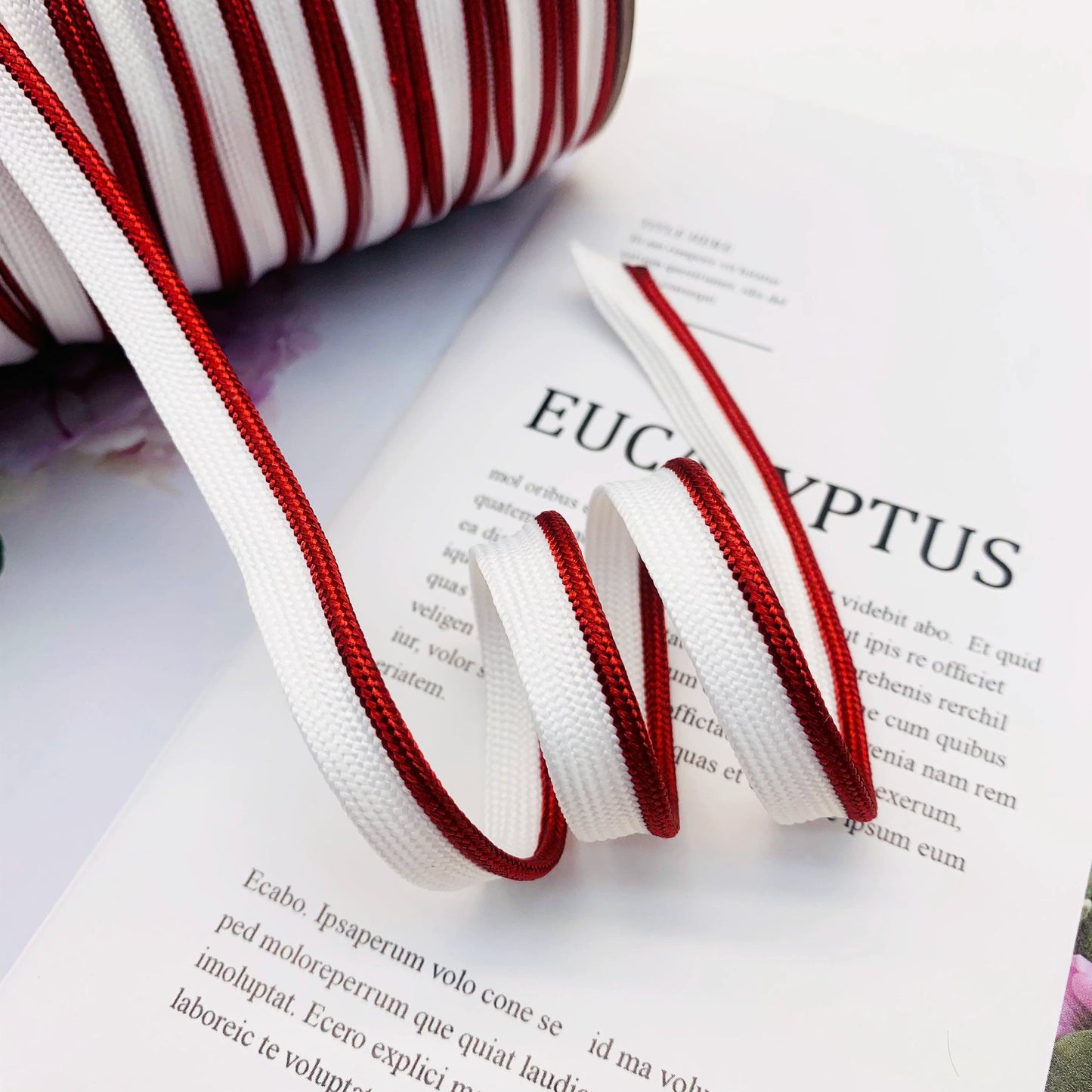 Cinta adhesiva de seda brillante de 1 cm, 41 colores, con borde incrustado, para decoración de hogar, textiles, accesorios de ropa, 3847