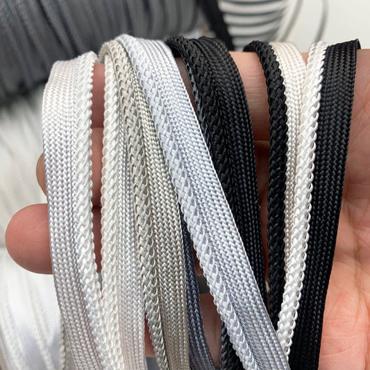 3844 41 colores en stock 1 cm de color tejido cinta maestra para niños tira de brotes accesorios ropa cuerda con incrustaciones tira con incrustaciones cuerda de ribete textil para el hogar