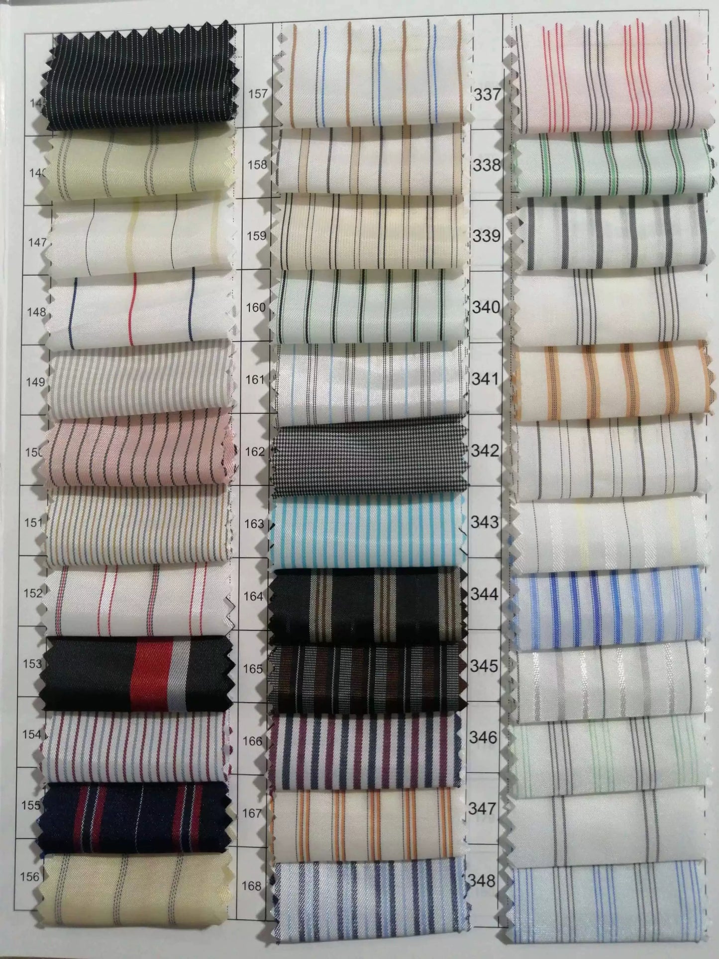 3897 Forro de manga de tela a rayas de color, forro de tela estampada con patrón oscuro para puños de traje