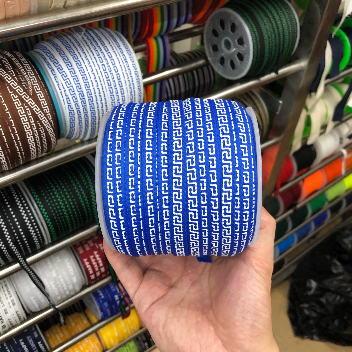 3870 Spot 1cm papel de color impresión accesorios de cincha tira de presión del borde del cuello trasero ropa de estilo étnico tira lateral tira de ribete