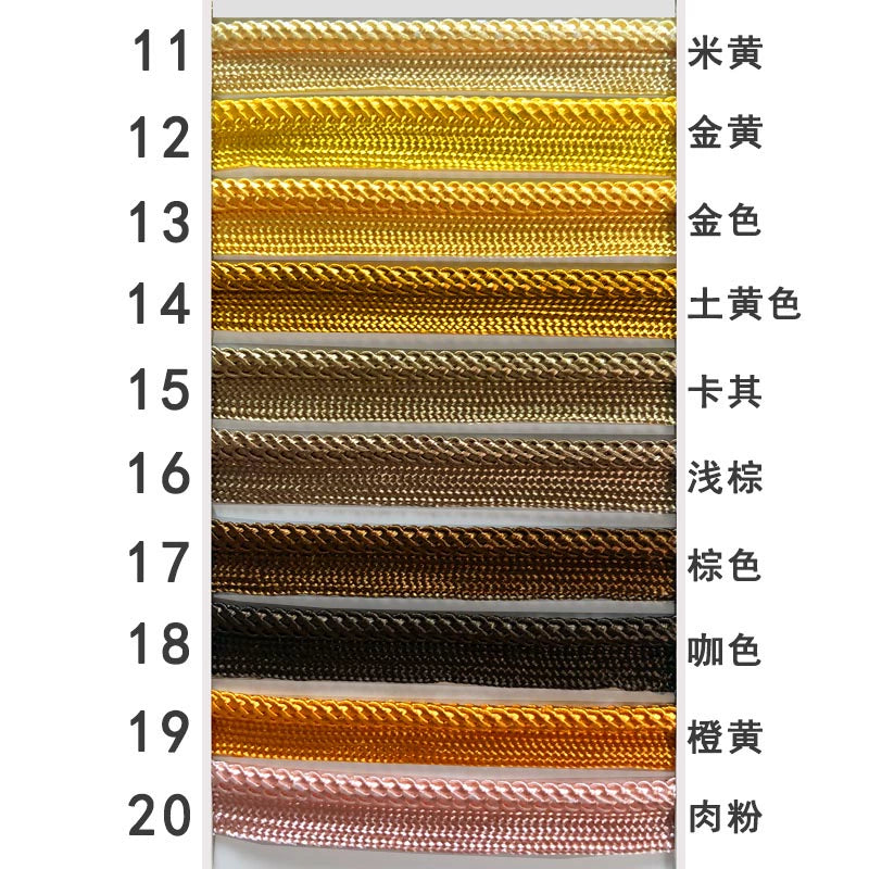 3844 41 colores en stock 1 cm de color tejido cinta maestra para niños tira de brotes accesorios ropa cuerda con incrustaciones tira con incrustaciones cuerda de ribete textil para el hogar