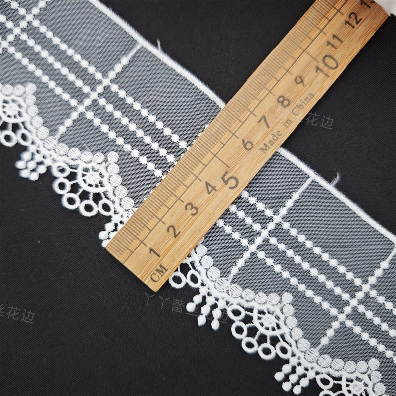 3819 Nouveau tissu de broderie de dentelle de vêtements de maille de dentelle robe de mariée de femmes vêtements textile textile à la maison accessoires de maille de broderie
