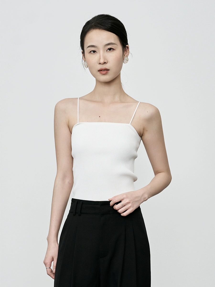 CAREMIND gilet à bretelles quatre couleurs pour femme, haut sans manches fin et anti-lumière