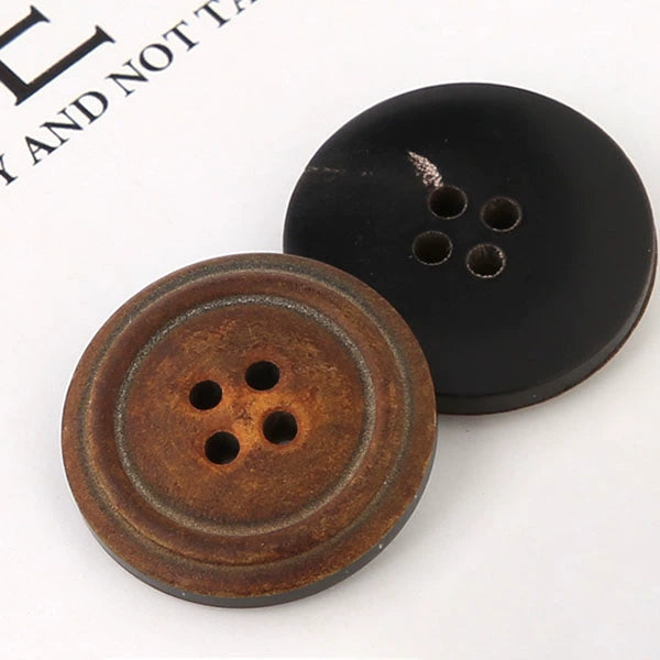 3426★ Botones decorativos de abrigo redondo para ropa de hombre y mujer, moda versátil, gabardina, suéter, chaqueta, accesorios con botones