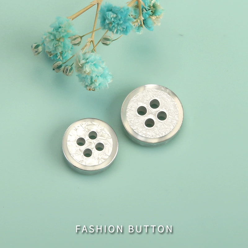 3336★  Shirt Button Resin Black and White Button Shirt Top Decoration High-end Men's and Women's Clothes Sewing Accessories Round Buttons