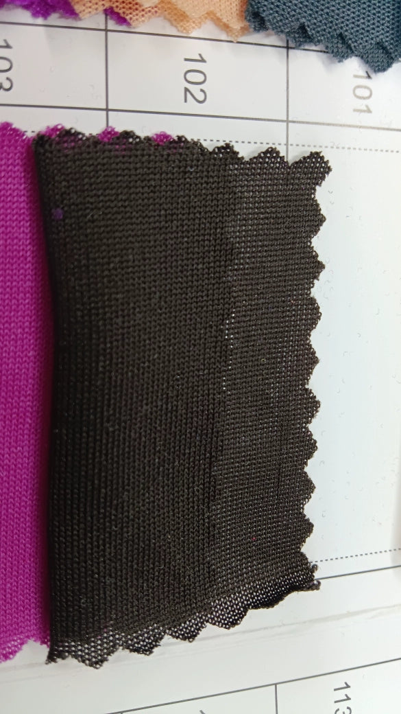 3905 Tejido elástico de verano, tejido fino de punto, forro de falda, tejido de imprimación absorbente de sudor, tejido de punto de una sola cara de alta elasticidad 8031