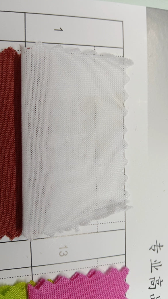 3905 Tejido elástico de verano, tejido fino de punto, forro de falda, tejido de imprimación absorbente de sudor, tejido de punto de una sola cara de alta elasticidad 8031