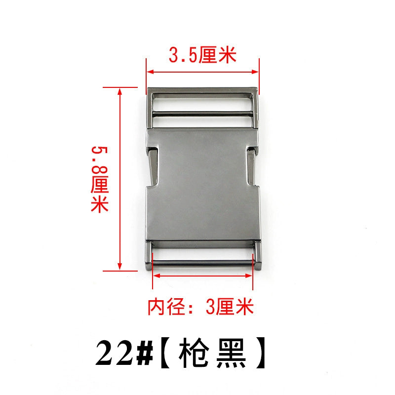 3526★ Hebilla de mochila con cierre de equipaje Hebilla de ajuste de bolsa Hebilla de herraje de metal Hebilla de accesorios para bolsa de cintura Hebilla de mochila