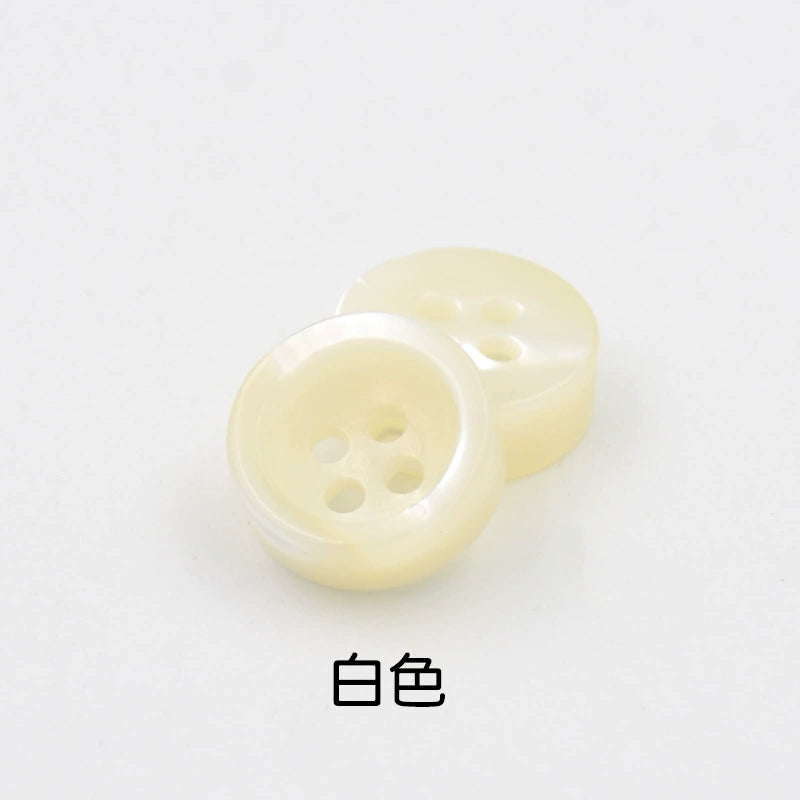 3351★ Bouton de chemise à quatre œillets, tour ronde, bouton de coquille d'escargot, bouton de chemise, pull en laine fait main, T-shirt, cardigan, bouton, bouton, bouton
