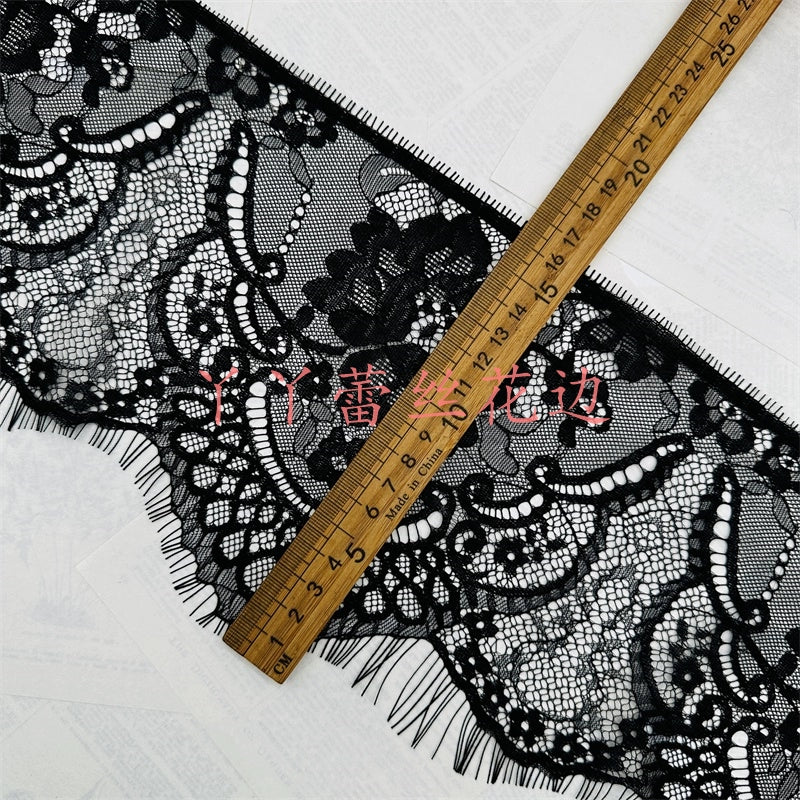 3774 Exquisitos, anchos 15CM, pestañas de encaje unilaterales, exquisito encaje, accesorios de ropa de bricolaje hechos a mano, materiales para cortinas de faldas