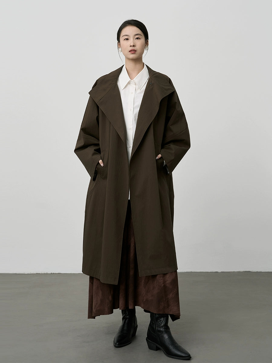 Falda superdelgada color café oscuro retro Maillard de CAREMIND, falda plisada irregular para niños