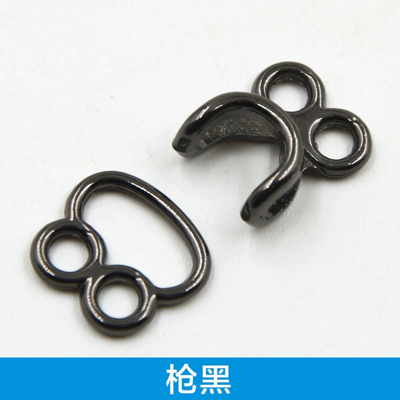 3514★ Ropa de visón, hebilla oculta de metal de piel, hebilla colgante, hebilla de abrigo, botón invisible de gabardina, hebilla de conexión de gancho de moda