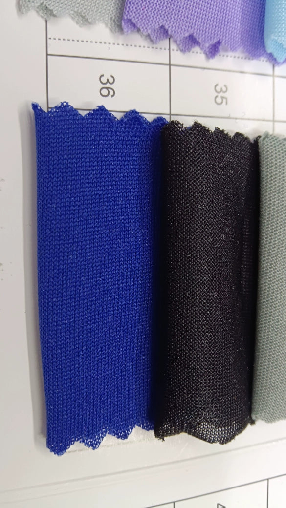 3905 Tejido elástico de verano, tejido fino de punto, forro de falda, tejido de imprimación absorbente de sudor, tejido de punto de una sola cara de alta elasticidad 8031
