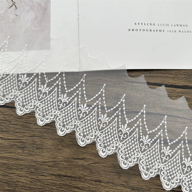 3828 Ancho 10cm malla bordado encaje DIY vestido ropa falda dobladillo cortina tela decoración accesorios