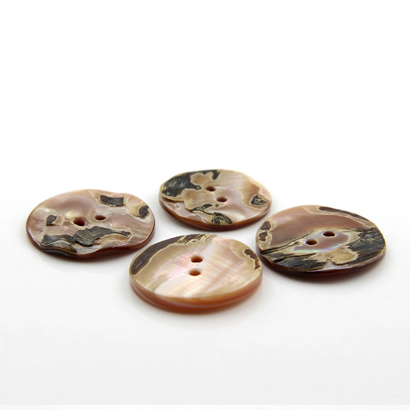 3385★  Two-eye purple shell button shirt button small button children's button cardigan sweater handmade shirt button coat accessories