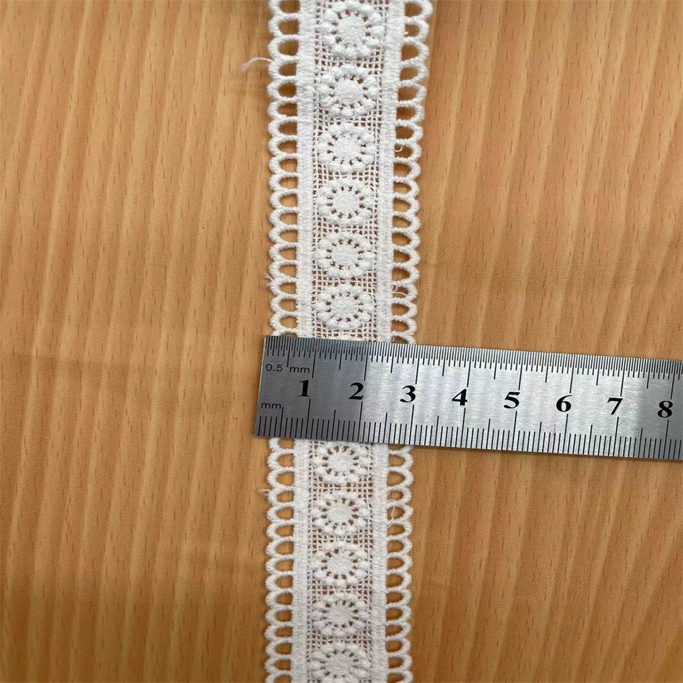 3834 Venta caliente de una variedad de exquisitos y asequibles accesorios de bricolaje de encaje suave accesorios de ropa de algodón puro encaje bordado soluble en agua