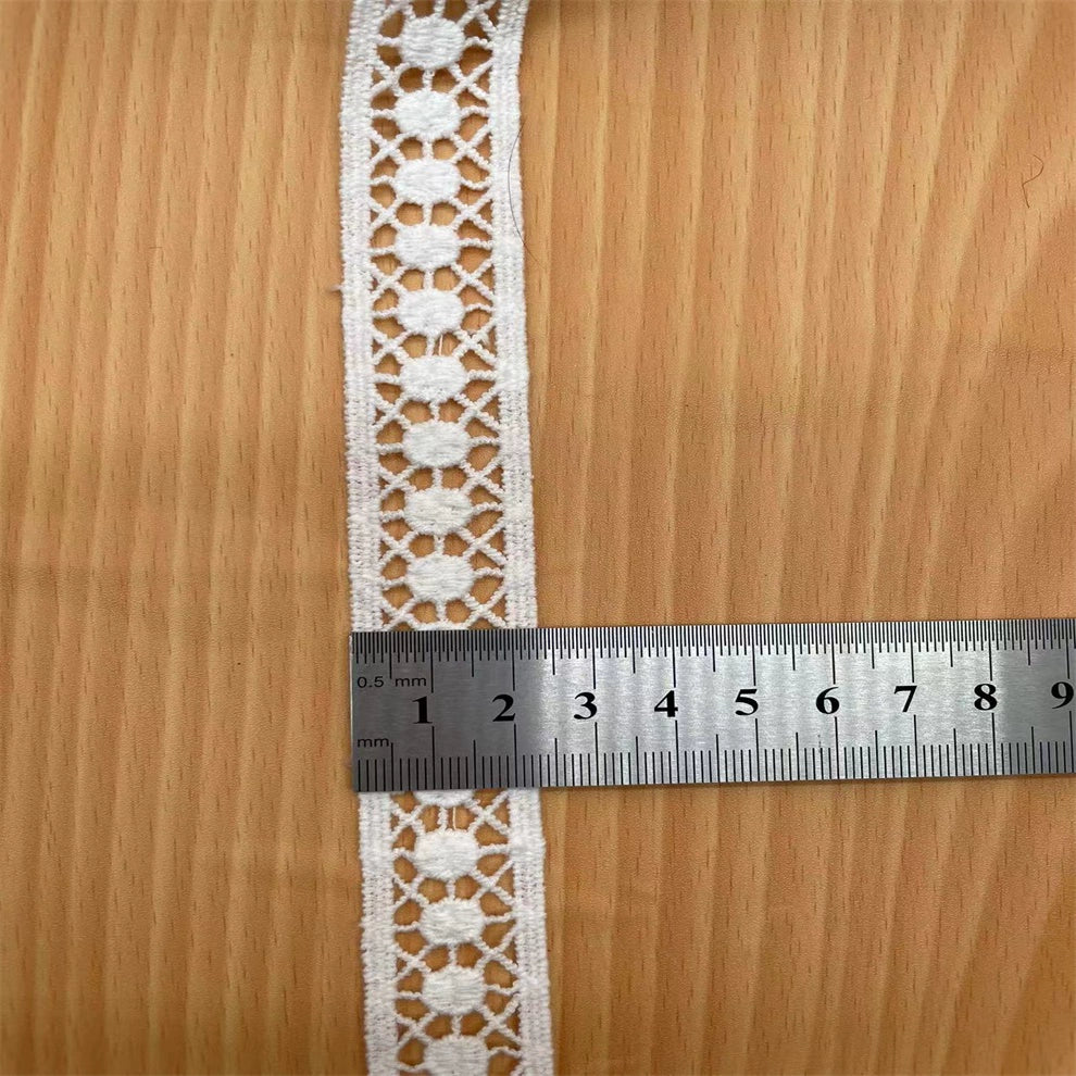 3834 Venta caliente de una variedad de exquisitos y asequibles accesorios de bricolaje de encaje suave accesorios de ropa de algodón puro encaje bordado soluble en agua