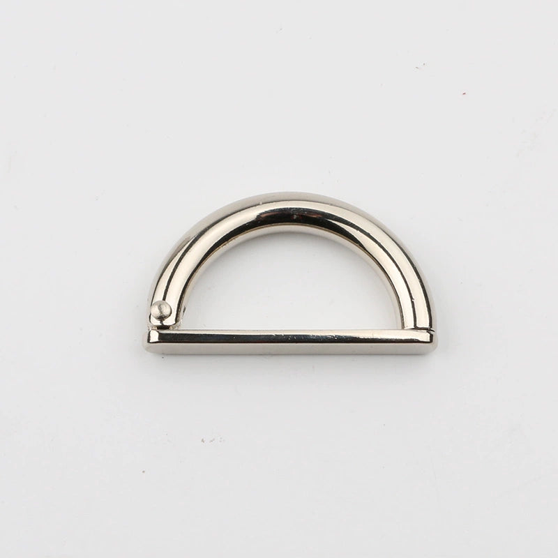 3531★ Botón de metal Hebilla de cinturón de metal Hebilla en D Correa de equipaje Zapatos Botón de ajuste Suéter Abrigo Botón de cortavientos