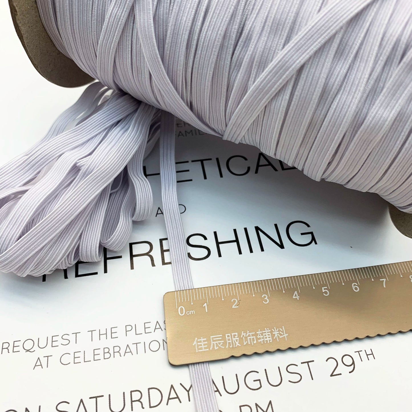 3867 3 mm 5 mm 6 mm 9 mm negro y blanco delgado plano estrecho alto elástico caballo banda elástica puños cintura banda de goma hebilla cuerda accesorios