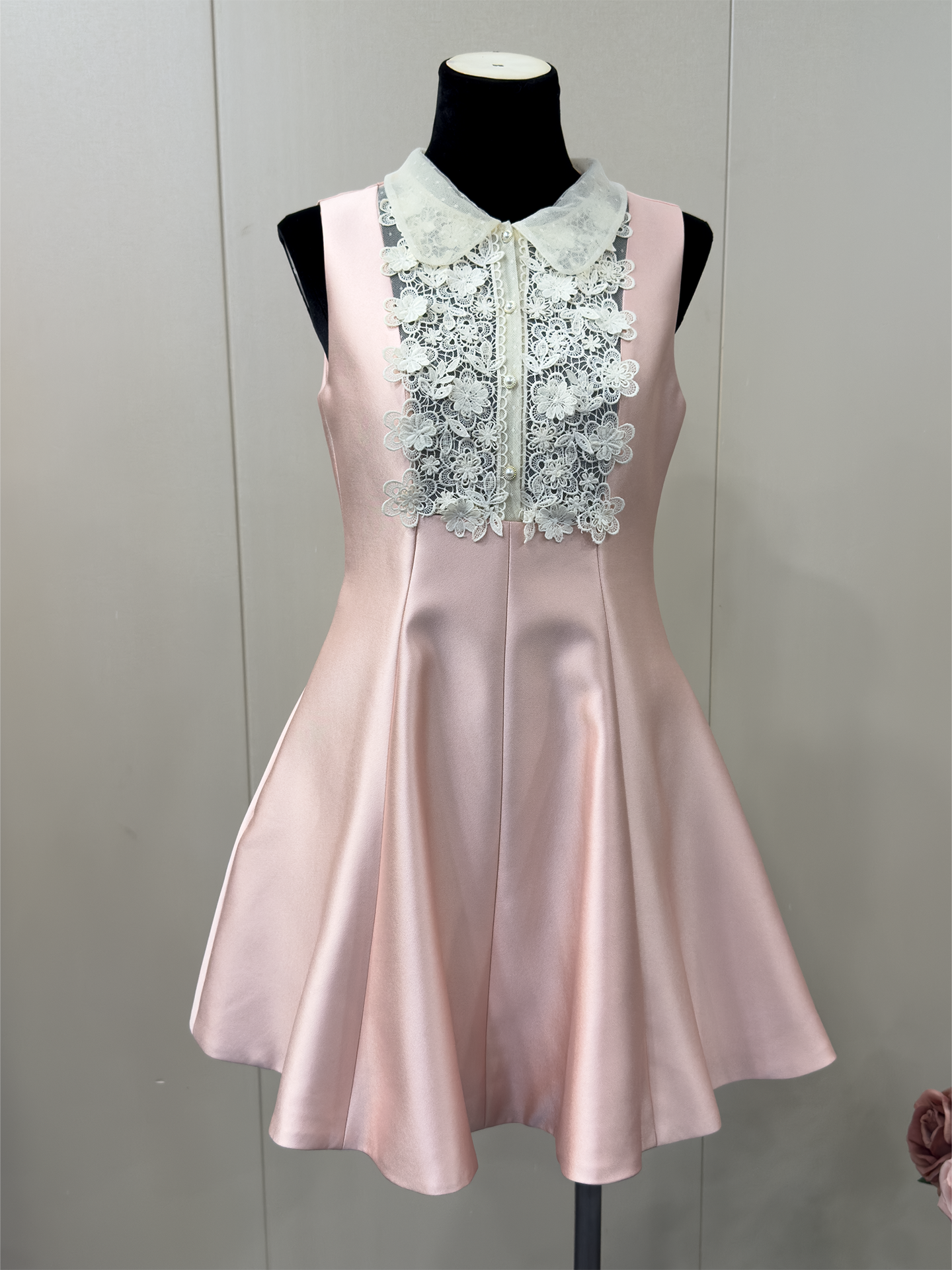 8025★ Department of the same dress as the golden wind star, lace three-dimensional embroidered high-waisted retro tutu skirt