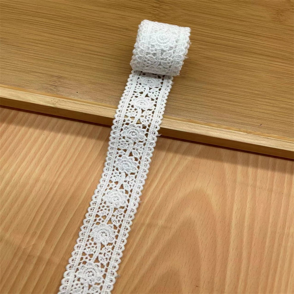 3835 Accesorios de encaje bordado soluble en agua bilateral de algodón suave de alta calidad, materiales/ropa hechos a mano para bricolaje