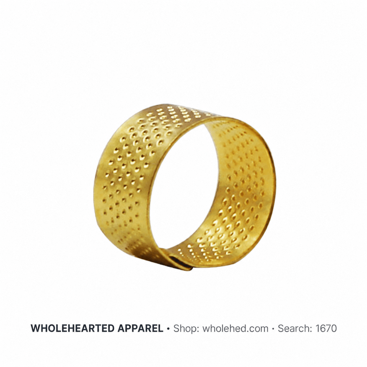 1670★ Anillo dedal clásico grueso para coser a mano, remendar y hacer punto de cruz