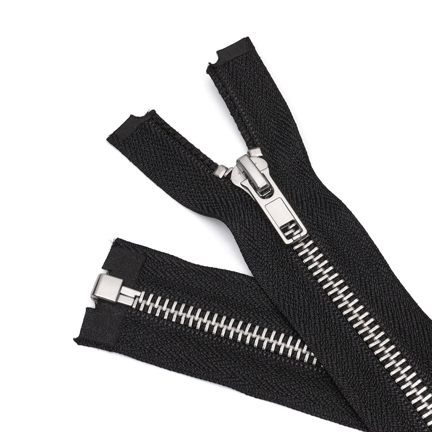 3102 Zipper No. 5 copper metal open tail opening dumb automatic head zinc alloy clothing jacket access control zipper