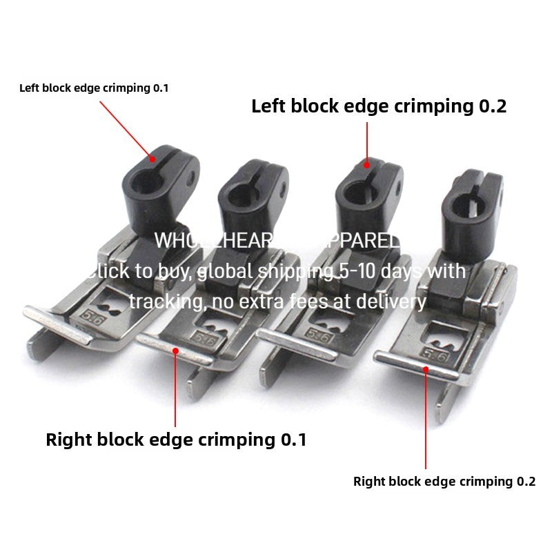 1419★  Interlock sewing machine, stop presser foot, car 5.6 needle position, right knife presser foot, three needles and five threads 0.1/0.2 left and right rim