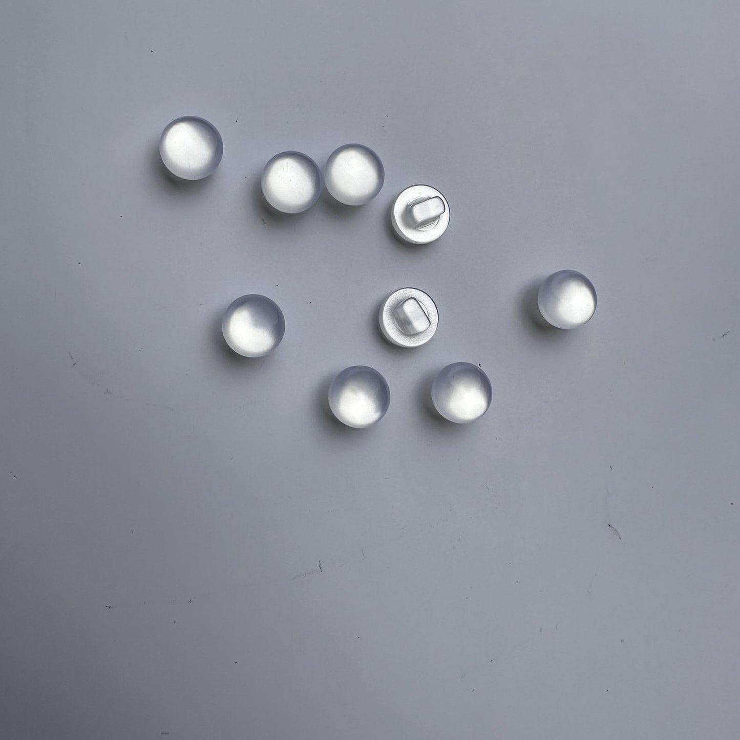 3023  Button Shirt Round Transparent Spherical Hand Sewn Resin Pearl Button Button Chiffon Dress Top Sweater