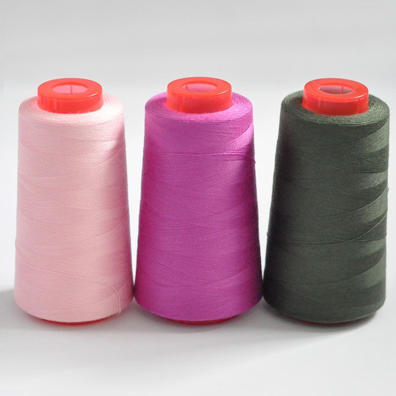 3053 Thread 402 Sewing Thread Household High Speed Thread Sewing Machine Pagoda Polyester Flat Car Large Roll Black and White Color