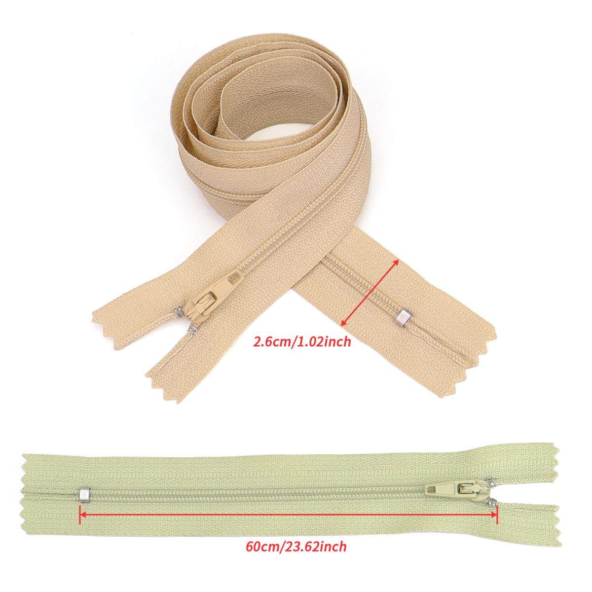 3085 Zipper No. 3 nylon closed end work code with color automatic head multi-color cloth edge zipper electric white front and rear stop clothing is suitable for