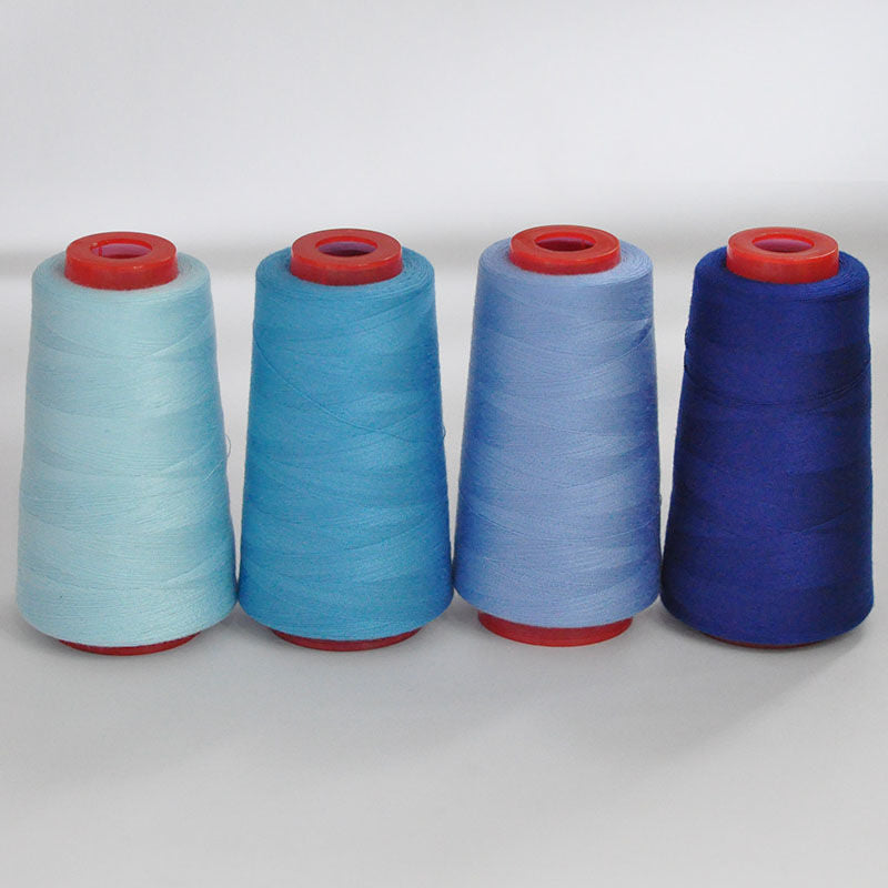 3053 Thread 402 Sewing Thread Household High Speed Thread Sewing Machine Pagoda Polyester Flat Car Large Roll Black and White Color