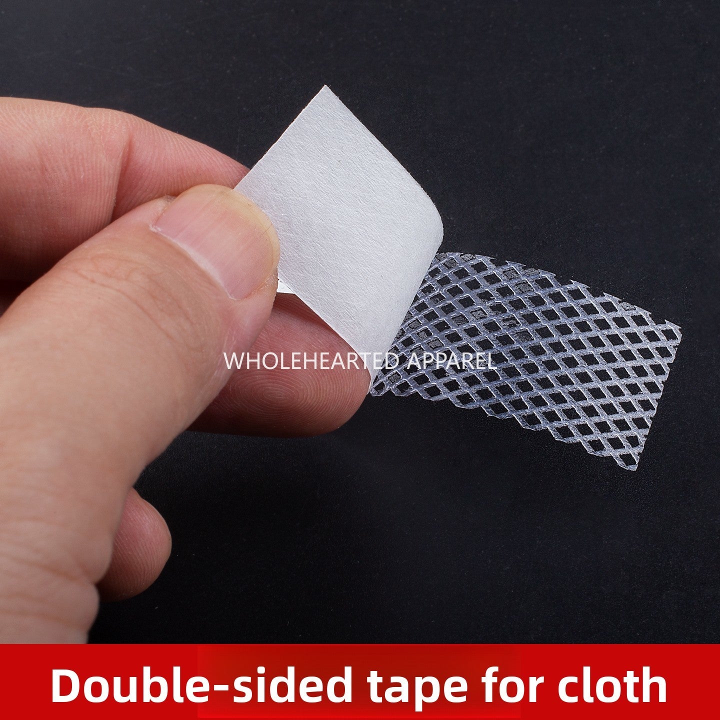 3913 La tela se plancha con una plancha de cinta de doble cara, tela adherida de doble cara con papel de liberación, marca registrada, reparación de ropa, accesorios manuales