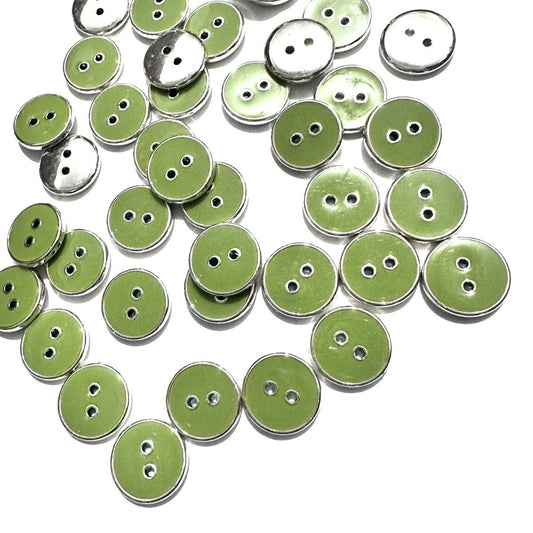 3019  High-grade plastic electroplating paint drop plastic two-eye button, children's button round button
