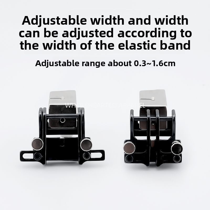 1610★  Upgraded flat car adjustable F537 rubber band presser foot electroplating elastic strap on all steel shoulder strap rubber band adjustable width